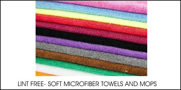 MICROFIBER TOWELS AND MOPS