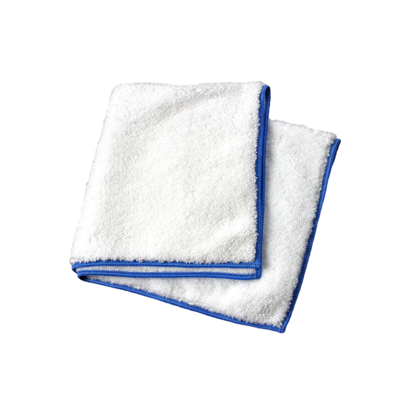 12" X 12" Ultra Fluffy Microfiber Cloth White U.S. Wiping Materials